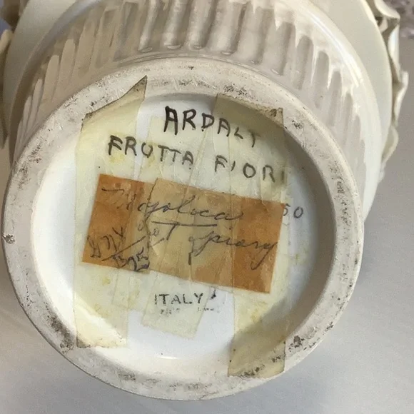 ARDALT Italy Vintage‎ Fiori Bianco Porcelain Topiary Tree Cottagecore 14” - Picture 10 of 14